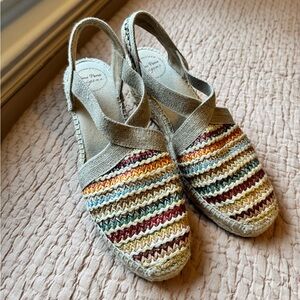 Toni Pons Terra-MA Multi Espadrille Sandal in Colorful Woven Pattern, Size 8.5